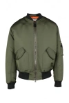 Alexander Mcqueen Logo Printed Zipped Bomber Jacket In Yellow