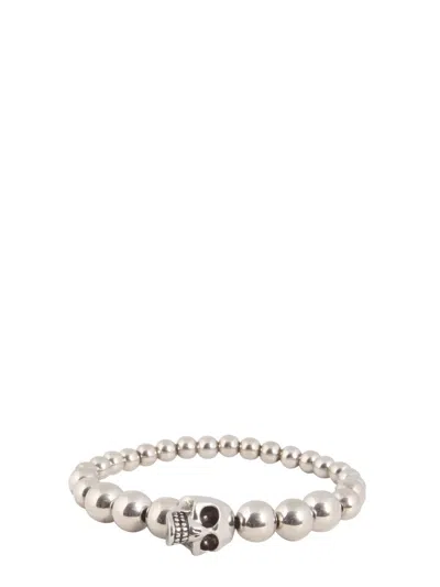 Alexander Mcqueen Men Bracciale Skull In Gold