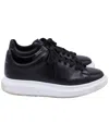 Alexander Mcqueen Men's Calfskin Leather Oversized Sneaker (authentic Pre-  Loved) In Black