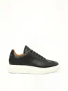 Alexander Mcqueen Men's Candid Calf Larry Sneakers In Black