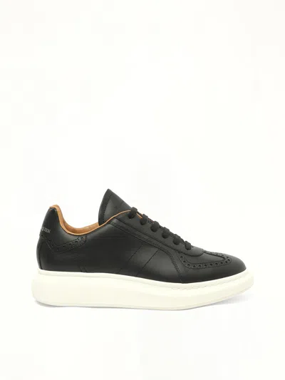 Alexander Mcqueen Men's Candid Calf Larry Sneakers In Black