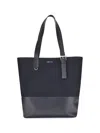 Alexander Mcqueen Mcqueen T-bar Canvas Shopper In Black