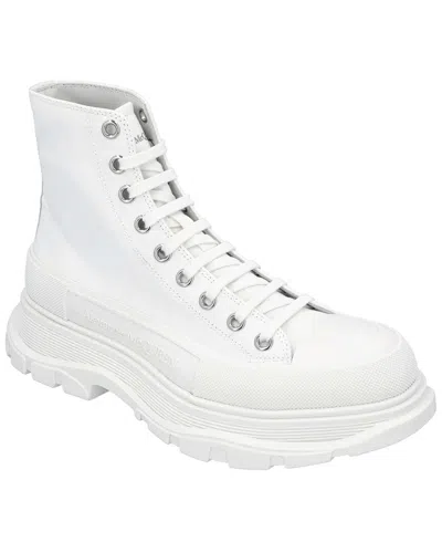 Pre-owned Alexander Mcqueen Men's Canvas Tread Slick Boot (authentic Pre-loved)