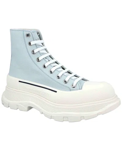 Pre-owned Alexander Mcqueen Men's Canvas Tread Slick Boot (authentic Pre-loved)