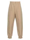Alexander Mcqueen Cotton Cargo Pants In Beige
