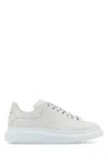 Alexander Mcqueen Chalk Leather Sneakers With Chalk Leather Heel In White