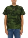Alexander Mcqueen Tie-dye Effect T-shirt In Military Green