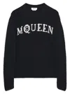 Alexander Mcqueen Logo Crewneck Cotton Sweater