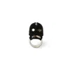 Alexander Mcqueen Men's Corset Ring In Black