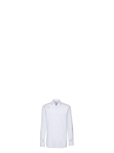 Alexander Mcqueen Men's Cotton Blend Shirt With Elastane