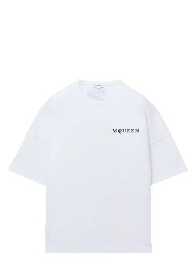 Alexander Mcqueen Men's Cotton Clothing T-shirts In White
