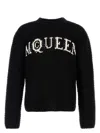 Alexander Mcqueen Logo Crewneck Cotton Sweater