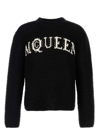 ALEXANDER MCQUEEN MEN'S CROCHET SWEATER
