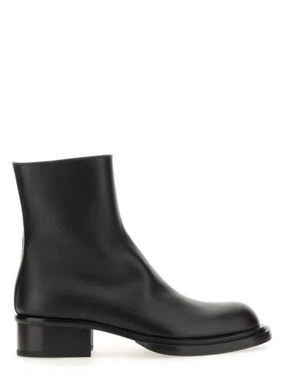ALEXANDER MCQUEEN MEN'S CUBAN STACK BOOT