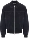 Alexander Mcqueen Alexander Mc Queen Lightweight Zipped Jacket Black In Blue