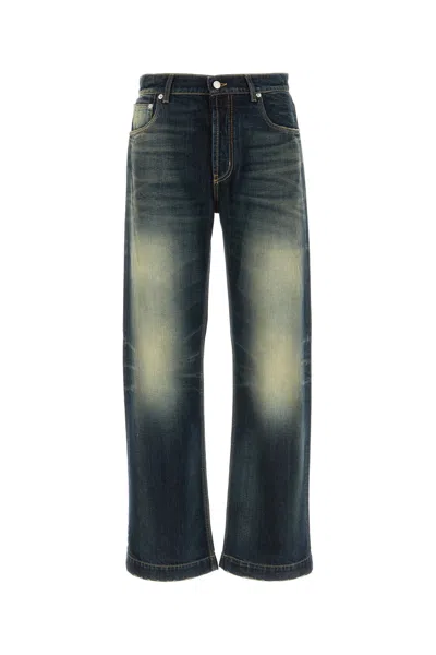 Alexander Mcqueen Men Denim Jeans In Blue
