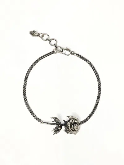 ALEXANDER MCQUEEN MEN'S DIPPED ROSE BRACELET