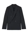 Alexander Mcqueen Single-breasted Wool Grain-de-poudre Suit Jacket In Black