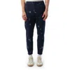 Alexander Mcqueen Men's Emb Sweatpants In Blue