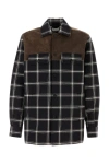 Alexander Mcqueen Men Embroidered Cotton Shirt In Brown