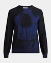 Alexander Mcqueen Men's Exploded Skull Sweater In Multi