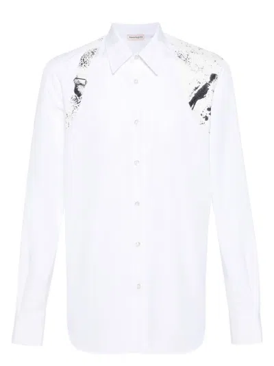 ALEXANDER MCQUEEN MEN'S FOLD HARNESS SHIRT