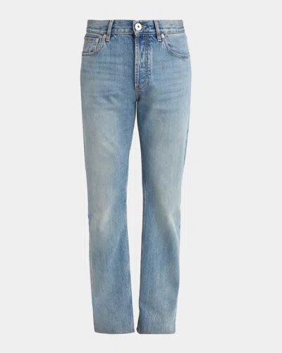 Alexander Mcqueen Men's Francis Straight-leg Jeans In Blue