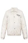 Alexander Mcqueen Man Jacket Light Grey Size 40 Polyester In Stone,mix Color
