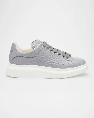 Alexander Mcqueen Men's Grainy Leather Oversized Sneakers