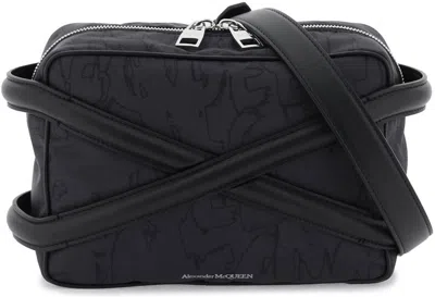 ALEXANDER MCQUEEN MEN'S HARNESS CAMERA BAG