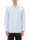Alexander Mcqueen T-bar Harness Long-sleeved Shirt In Blue