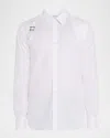 Alexander Mcqueen Men's Harness Sport Shirt With Strap In White