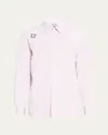 Alexander Mcqueen Men's Harness Sport Shirt With Strap In Purple