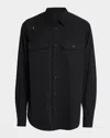 Alexander Mcqueen Mcqueen T-bar Harness Utility Button-up Shirt In Black