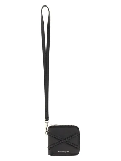 Alexander Mcqueen Men's Harness Wallet In Black