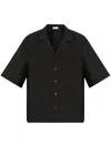 Alexander Mcqueen Viscose Shirt With Subtle Skull Pattern In Black