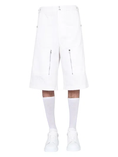ALEXANDER MCQUEEN MEN'S JAPANESE GABARDINE SHORTS