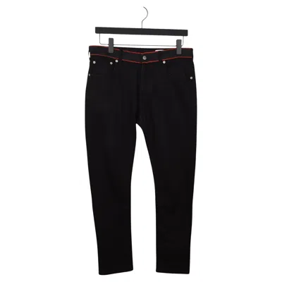 Pre-owned Alexander Mcqueen Men Jeans Denim Tapered Fit Size It50-m/l, S1706 In Black