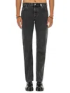 Alexander Mcqueen Alexander Mc Queen "metal Plate" Jeans In Black