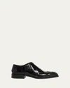Alexander Mcqueen Men's Jermyn Wingtip Brogue Leather Venetian Loafers
