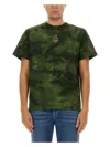 Alexander Mcqueen Tie-dye Effect T-shirt In Military Green