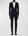 Alexander Mcqueen Men's Lapel-collar Sport Coat In Black