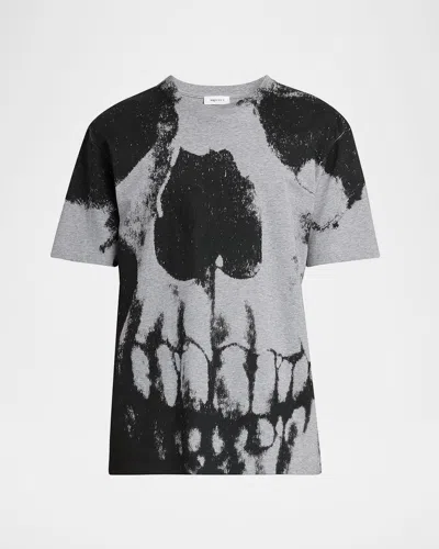 Alexander Mcqueen Mcqueen 'skull' T-shirt In Grey