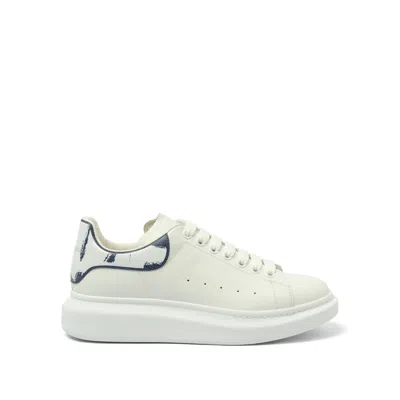 Alexander Mcqueen Men's Larry Oversized Sneakers In White/indigo