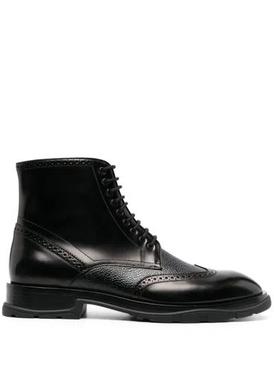ALEXANDER MCQUEEN ALEXANDER MCQUEEN MEN LEATHER BOOT