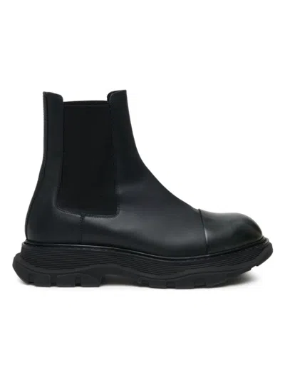 ALEXANDER MCQUEEN MEN'S LEATHER CHELSEA BOOTS