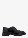 Alexander Mcqueen Black Lace-up Shoes With Quarter-brogue Detail In Leather Man In Black