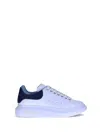 Alexander Mcqueen Leather Platform Sneakers Perforated Detailing In White