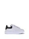 Alexander Mcqueen White And Black Low-top Sneakers With Chunky Sole And Contrasting Heel Tab In Leather Man In White