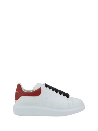 Alexander Mcqueen Men Leather Sneakers In White